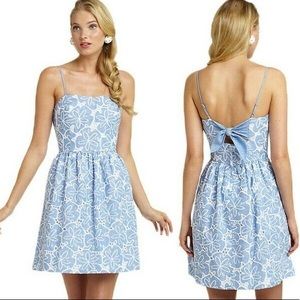 Lilly Pulitzer Bethany Eyelet Chambray Dress 6
